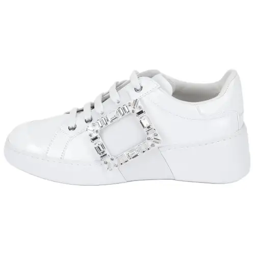 Roger Vivier Viv' Skate Strass Buckle Sneakers Women's