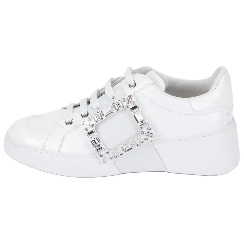 Roger Vivier Viv' Skate Strass Buckle Sneakers Women's