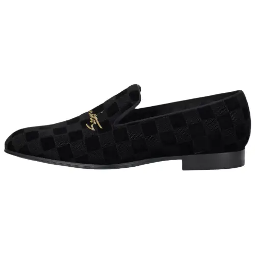 LOUIS VUITTON Auteuil Velvet Shoes 'Black'