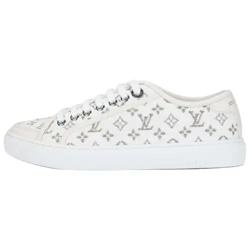 LOUIS VUITTON Lagoon Low top Canvas Shoes Women's White