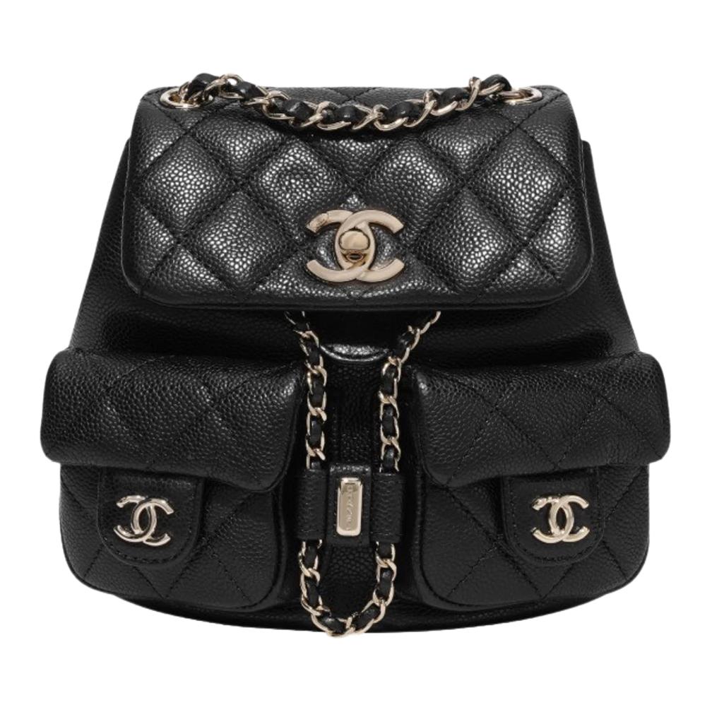 Женский рюкзак Chanel Duma 25P (черный)