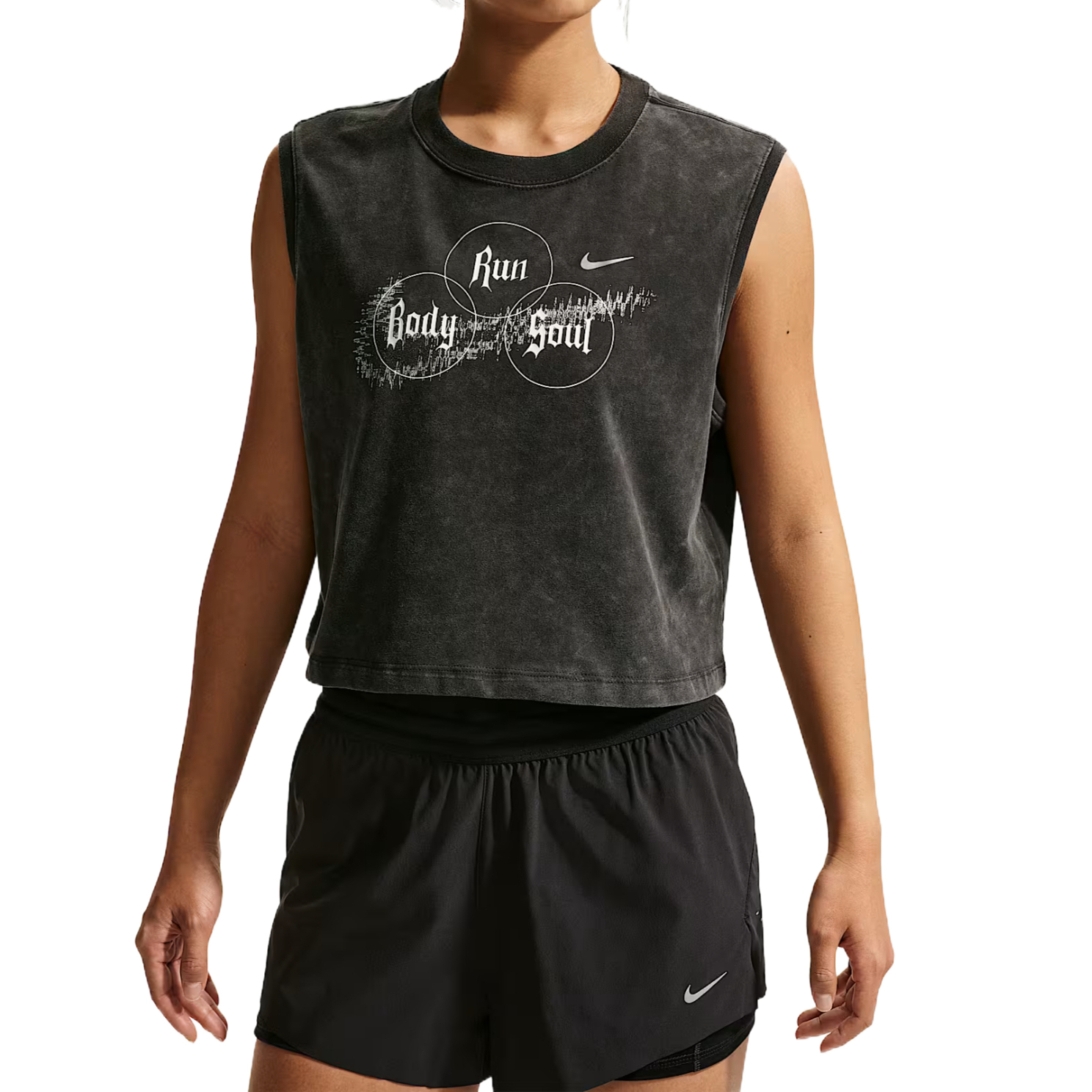 Женская майка Nike Dri-Fit (однотонная)