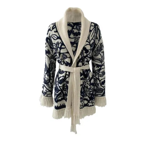 DIOR Coats Women's Gray Lapel Moderate