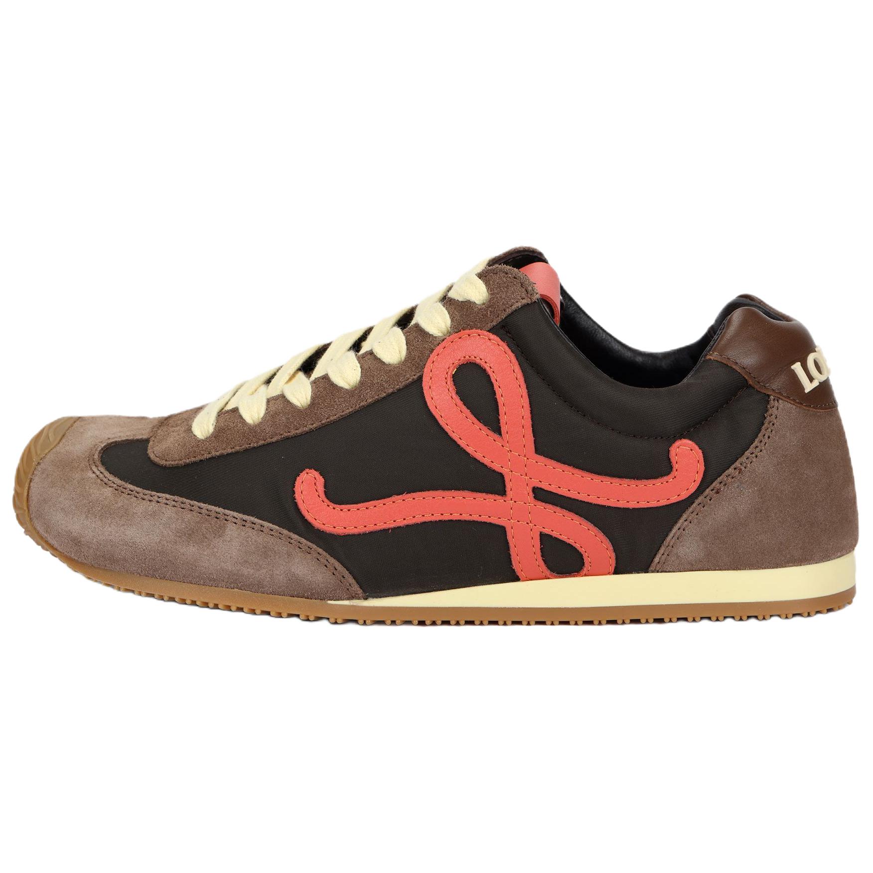 Женские кеды LOEWE Ballet Runner 2.0 (шоколадно-коралловые)