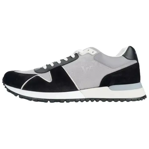 LOUIS VUITTON Cow Leather Low top Casual Shoes Men's Black