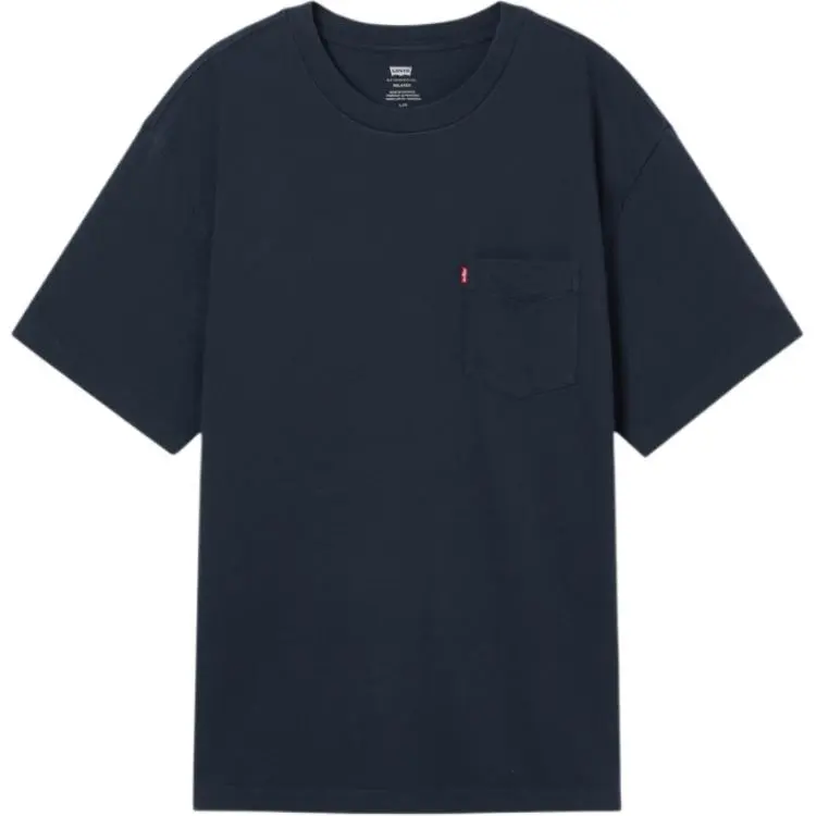 Levi's T-Shirts Men's Dark Blue Crew Neck Moderate