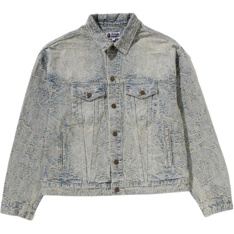 Джинсовая куртка A BATHING APE SS26 (синяя)