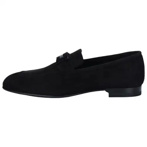 HERMES Paris Loafers Women's Black