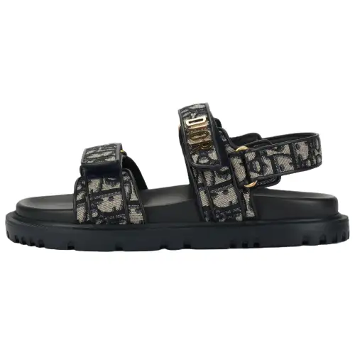 DIOR DiorAct Beach Sandals Women's Dark Blue