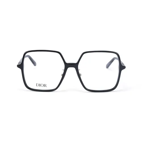 DIOR Acetate Irregular Shape Eyeglass Frames Unisex Black