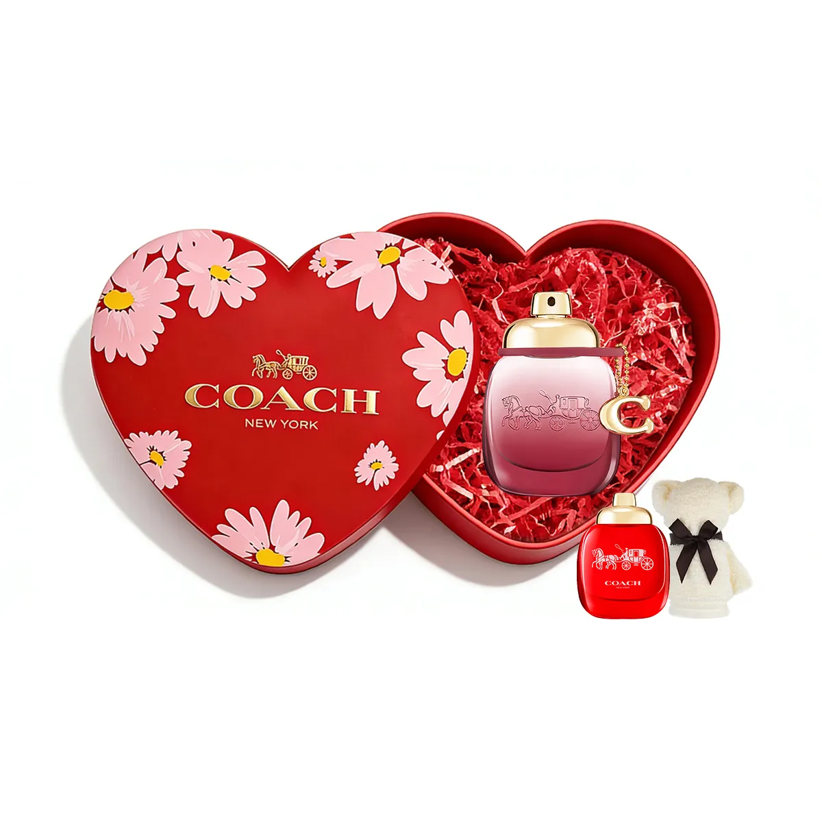 COACH In The Name Of Rose Women's Perfume Heart Shaped Box Clothing Sets Eau De Toilette