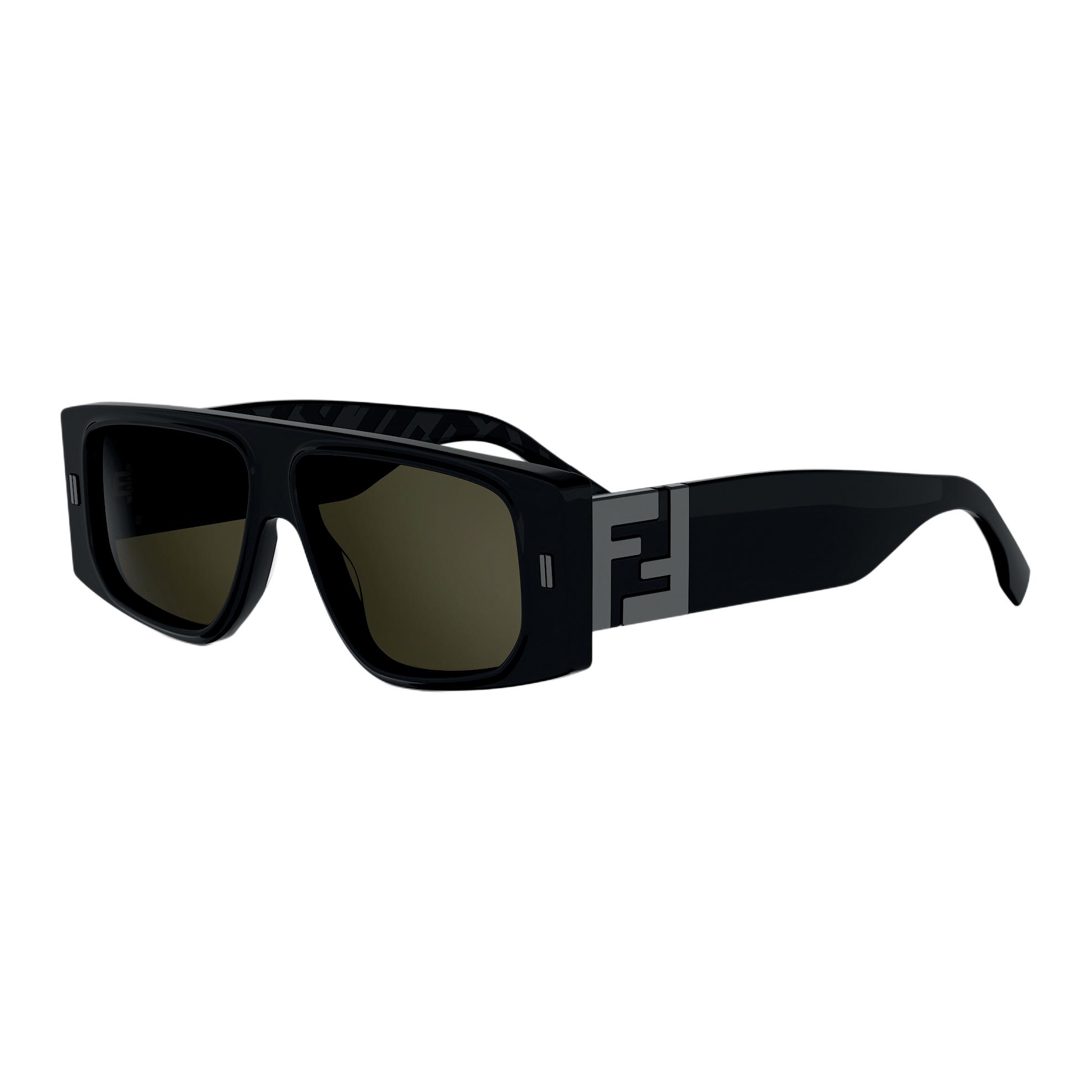 Мужские очки Fendi Square Sunglasses (черные)