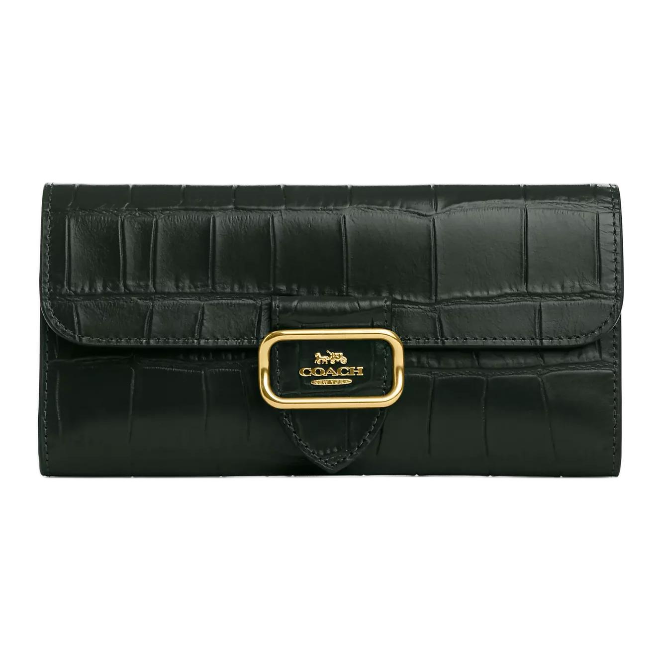 COACH Morgan Cow Leather Wallet Clutch Small Women's Jasper