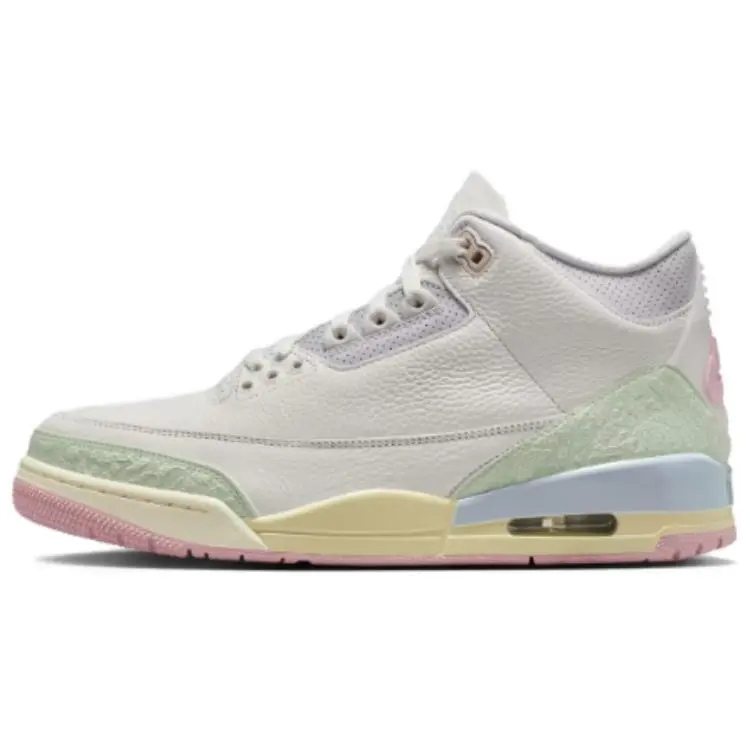 Jordan Air Jordan 3 Support Mid top Vintage Basketball Shoes Men's Gray Blue