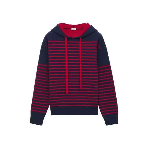 LOEWE Hoodie 'Navy/Red'