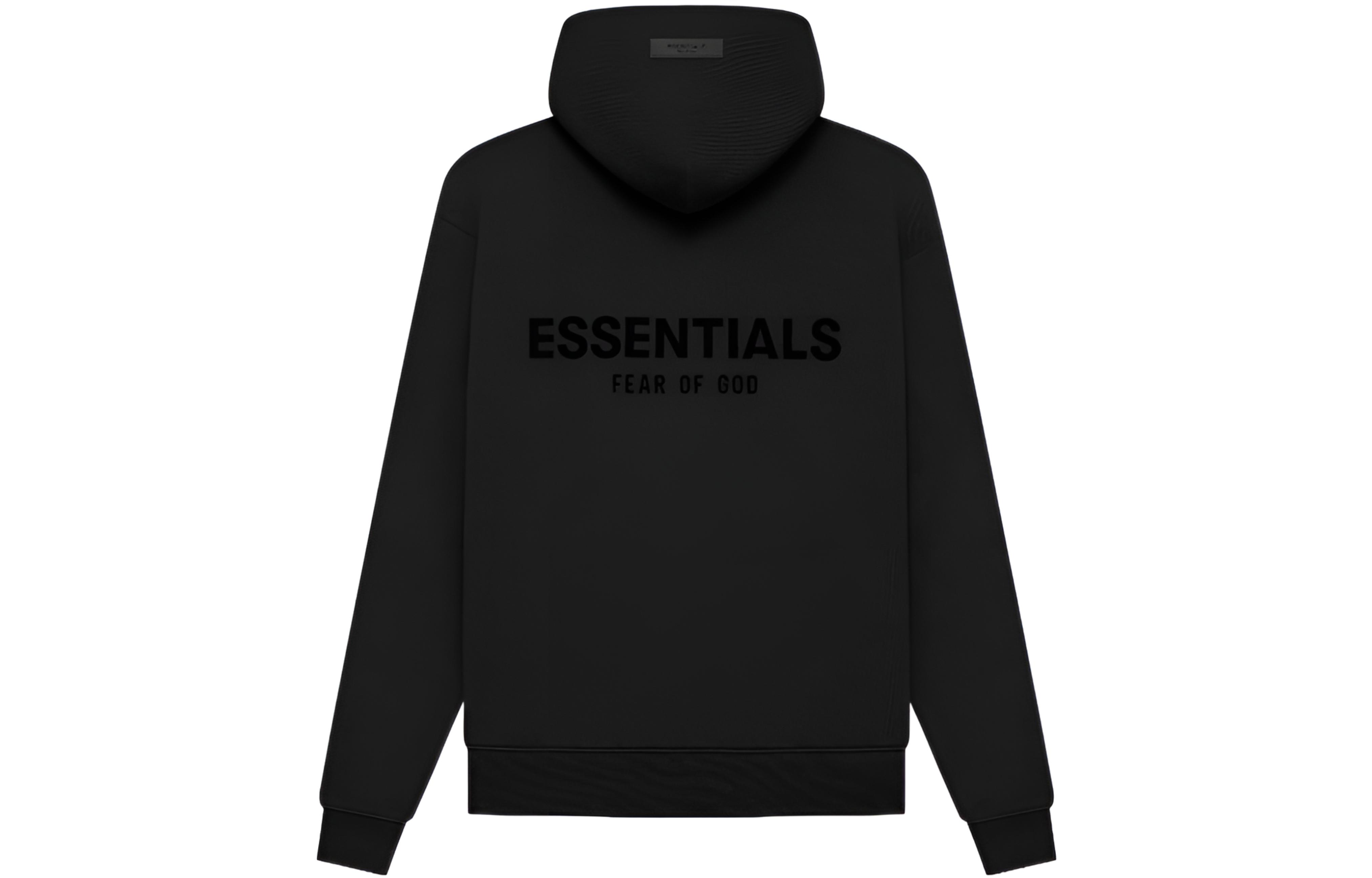 Мужское худи Fear Fear of God Essentials SS22 Stretch Limo Logo (черное)