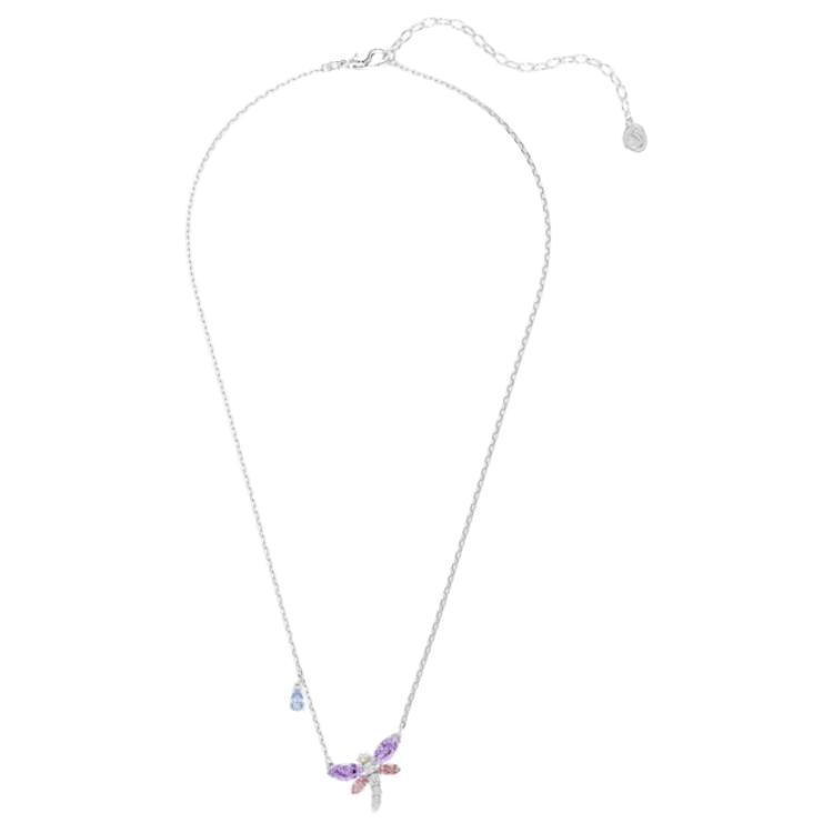 Женская цепочка с подвеской Swarovski Ariana Grande (серебряно-фиолетовая)