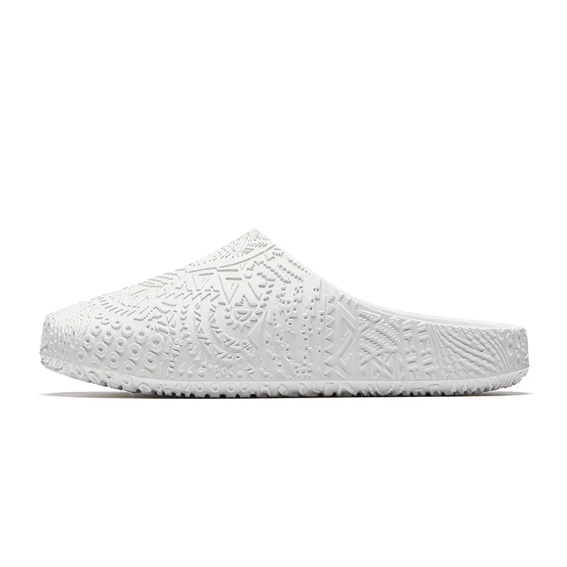 Anta Irving Totem Abrasion Resistant Quick Dry Closed Toe Slippers Men's White