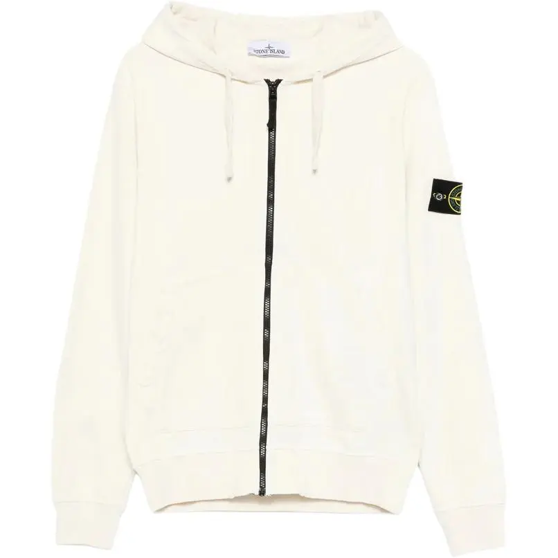 Stone Island Zip-Up Drawstring Hoodie