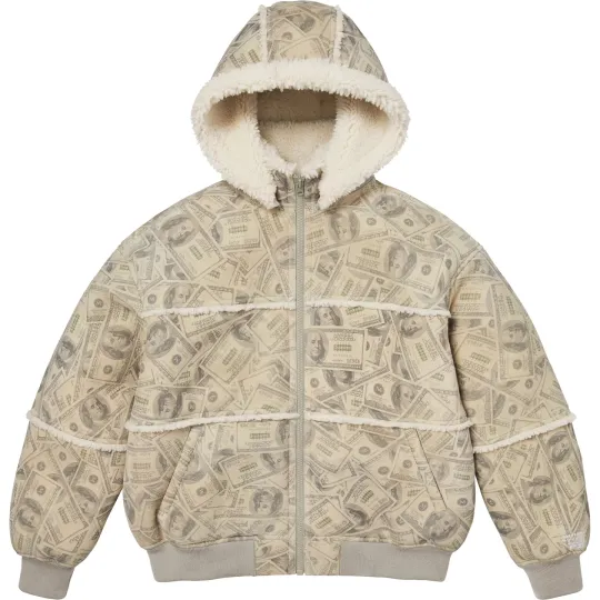 Supreme x MM6 Maison Margiela SS26 WEEK4 Hooded Shearling Bomber Jacket Jackets & Coats Unisex