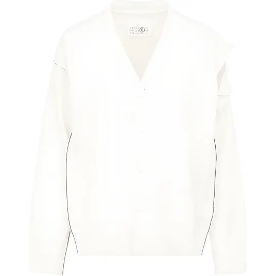 MM6 Maison Margiela V-neck Cut-out Cardigan