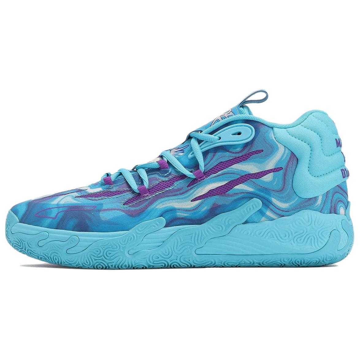 Категория: баскетбольные кроссовки PUMA MB.03 CLT (сине-фиолетовые)
