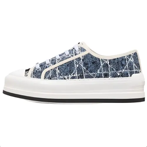 DIOR Walk'n'Dior Platform Shoes Low top Skateboard Shoes Women's Blue White
