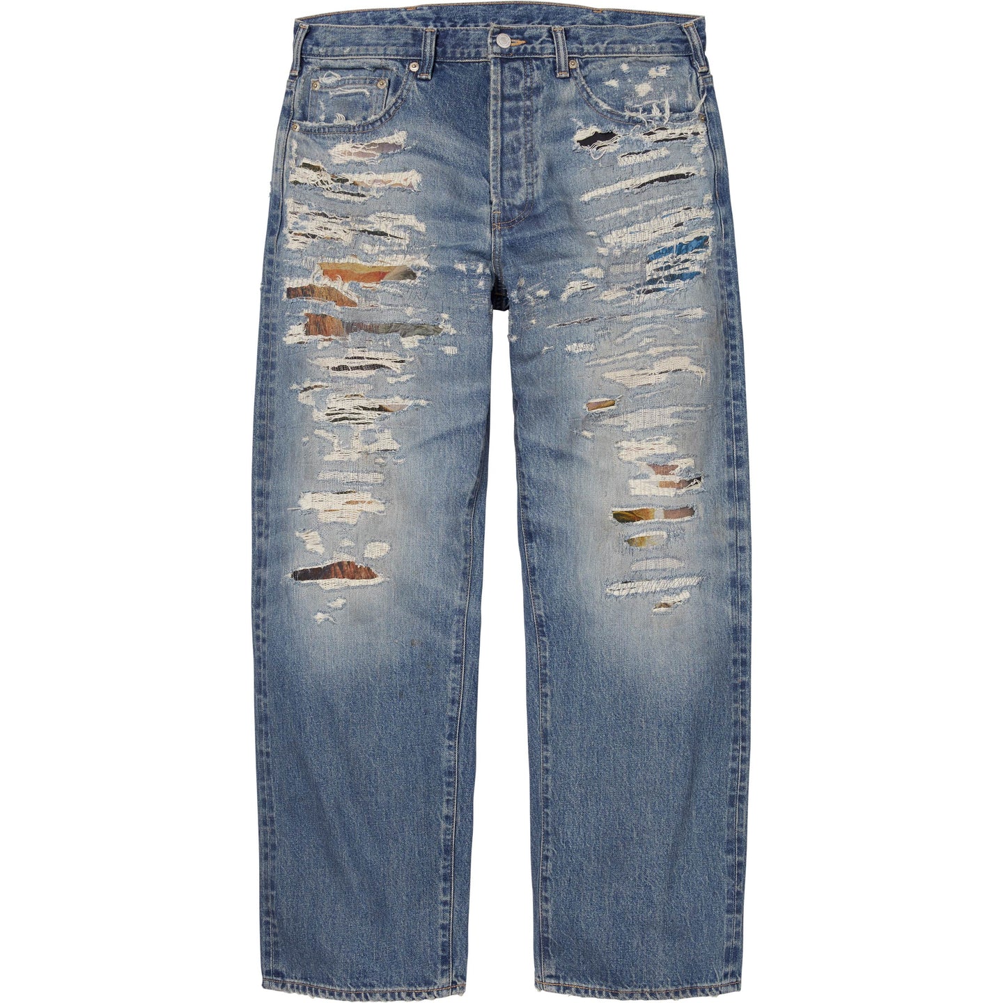 Штаны Supreme × MM6 Maison Margiela (синие)