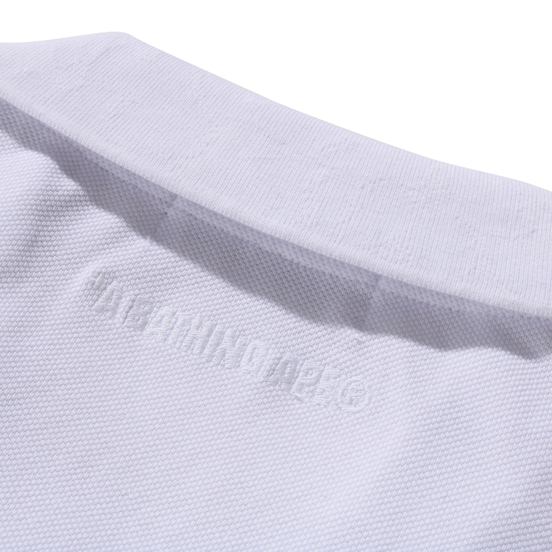 Мужская футболка-поло A BATHING APE FW25 (черная) — фото 3