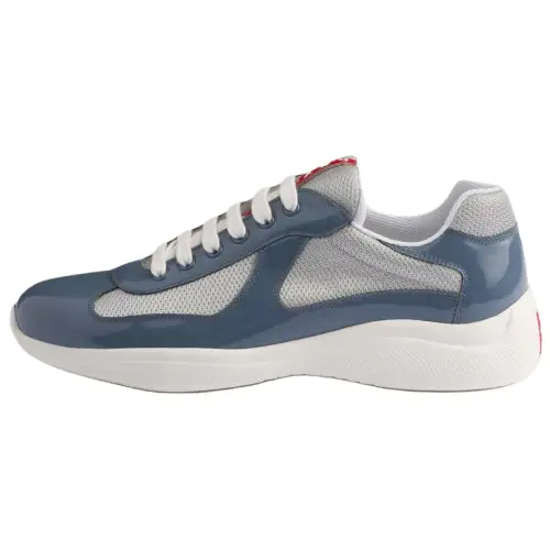 PRADA America's Cup Low top Casual Shoes Men's Marine & Silver