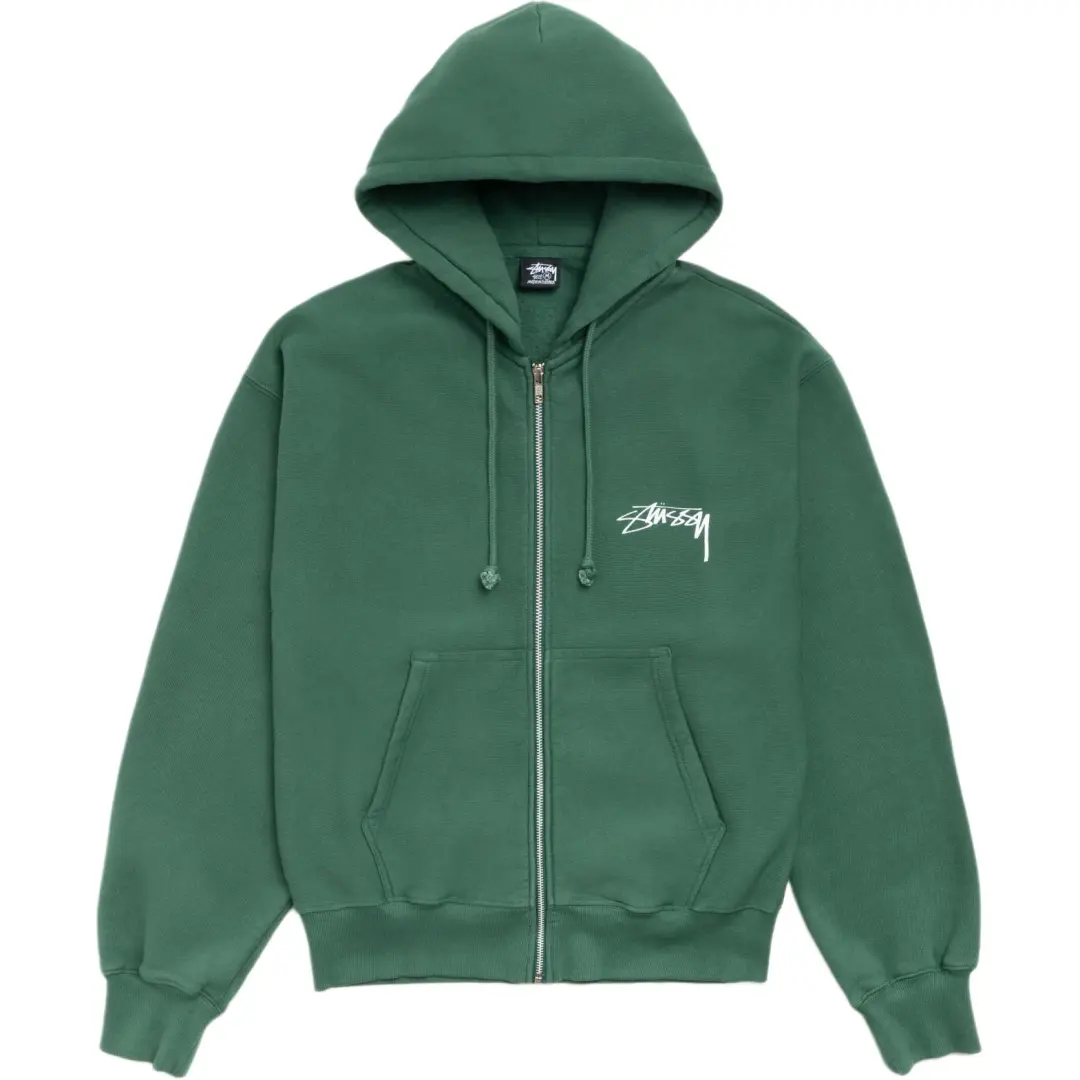 Stussy SS26 SKATE STACK ZIP HOODIE PIGMENT DYED Sweatshirt Unisex