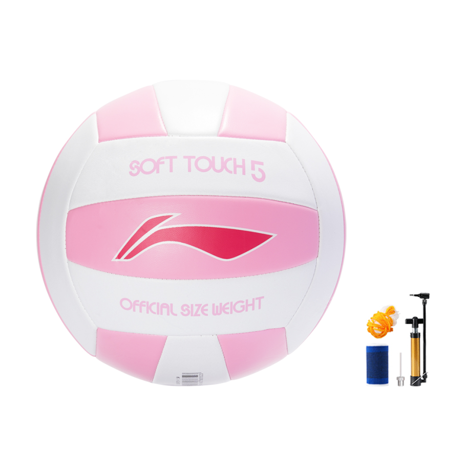 Li Ning PVC Size 5 Volleyball Unisex Pink White