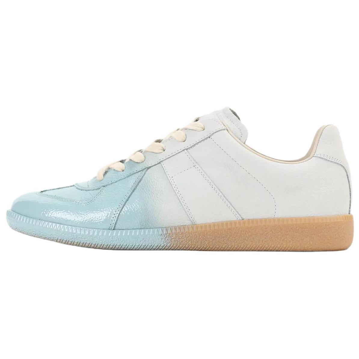 Мужские кеды Maison Margiela Replica Leather (синие)