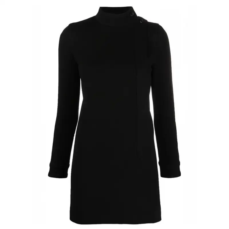 SAINT LAURENT Long Sleeved Dress Women's Black