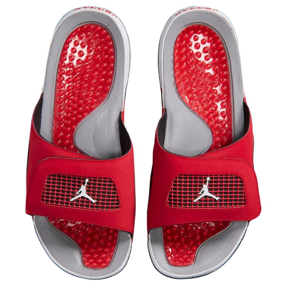 Мужские шлепанцы Jordan Jordan Hydro 4 Retro Toro Bravo (красные) — фото 4