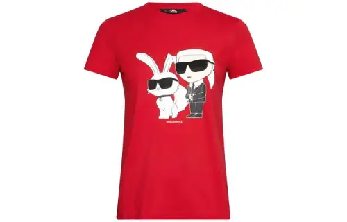 KARL LAGERFELD Karl Choupette Print T-shirt