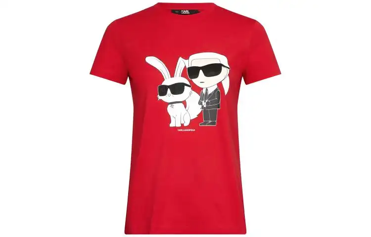 KARL LAGERFELD Karl Choupette Print T-shirt