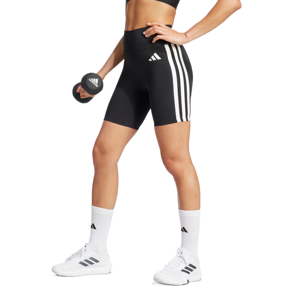 Adidas Free Shipping With AdiClub Optime Essentials 3 Stripes Short Leggings