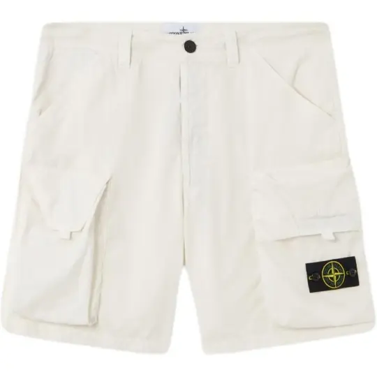 STONE ISLAND значок компаса с логотипом, светлый роскошный функциональный комбинезон на пятиточечной молнии, шорты в мужском стиле