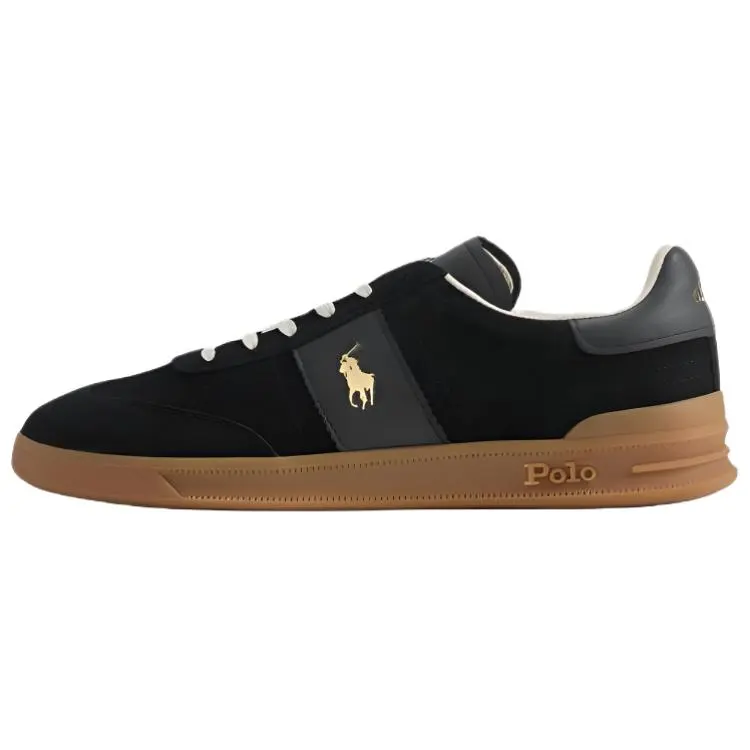 Polo Ralph Lauren Heritage Aera Low top Skateboard Shoes Men's Black