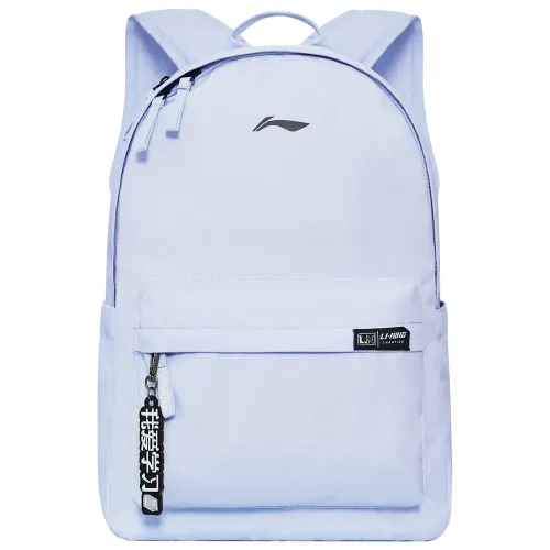 Li Ning Polyester Laptop Bag Backpack Unisex Light Frost Blue