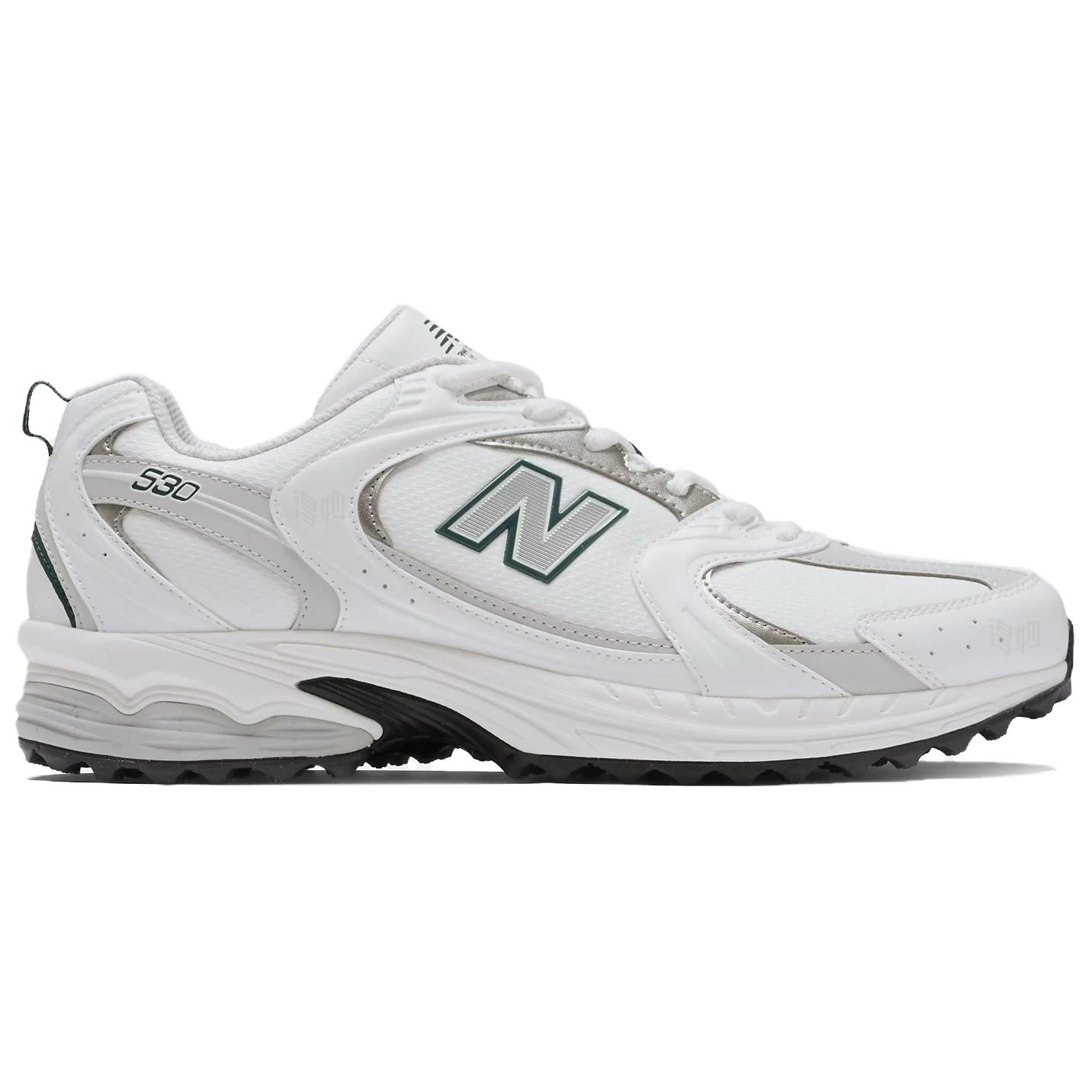 Мужские кроссовки New Balance NB 530 v1 LACE (бело-серебристые) — фото 2