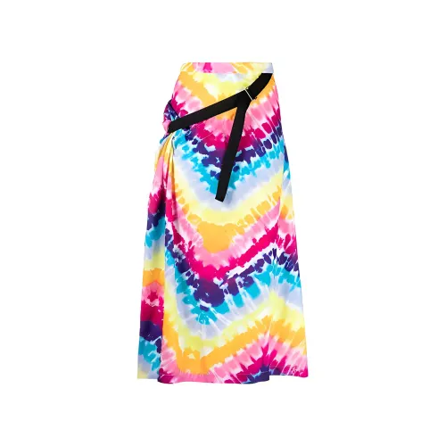 KENZO Tie Dye High Waist Midi Skirt
