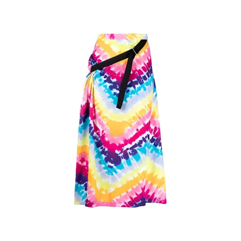 KENZO Tie Dye High Waist Midi Skirt