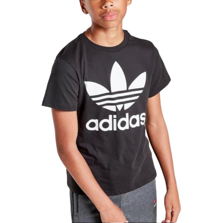 худи adidas originals TREFOIL TEETLogo (черный) — фото 3