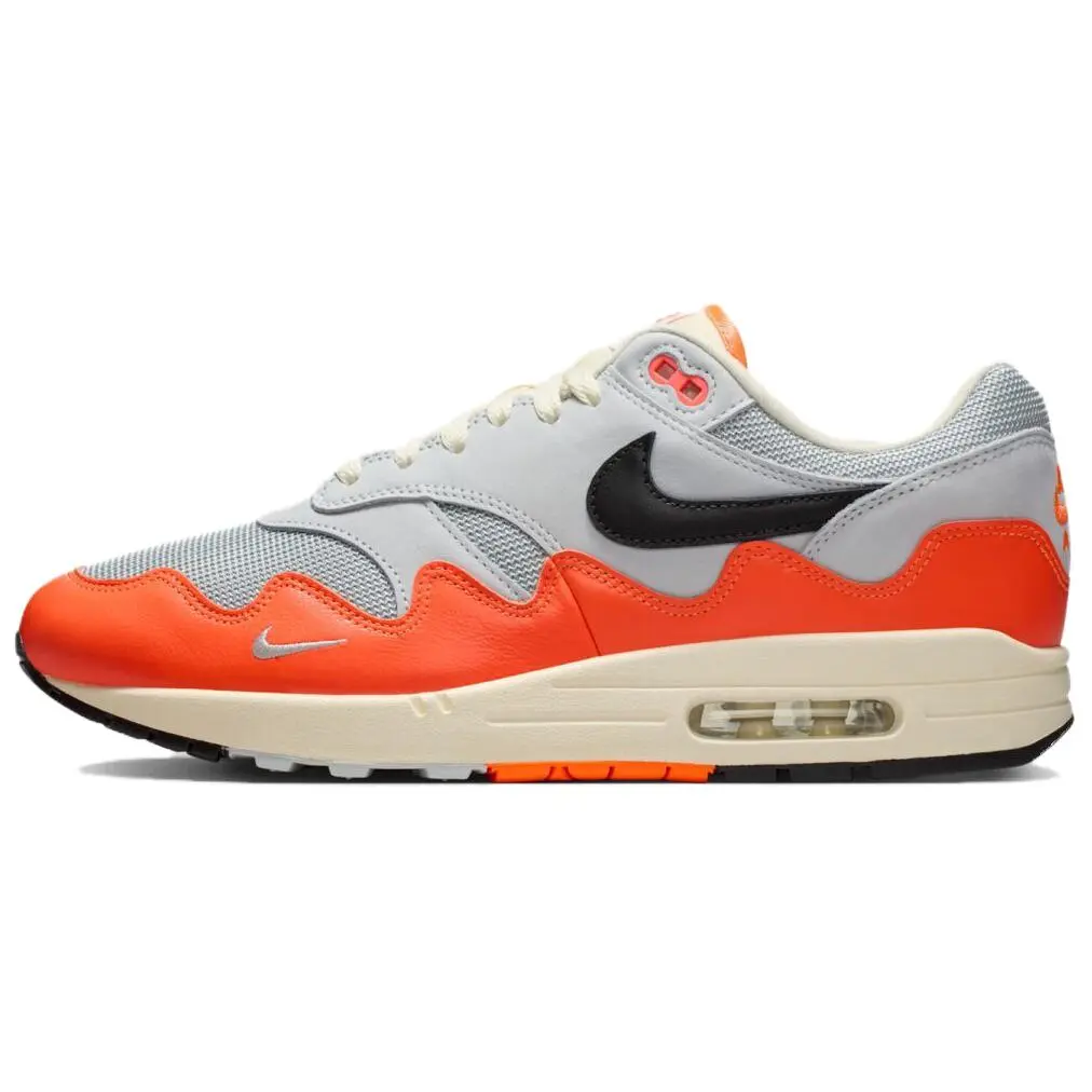 Nike x Patta Air Max 1 Running Shoes Unisex Red Black