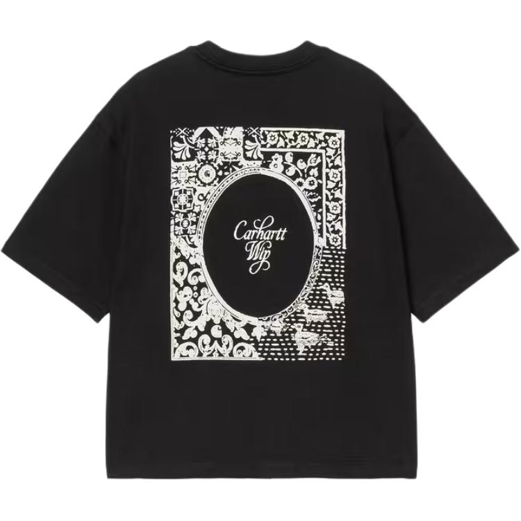 Женская футболка Carhartt wip ss26 w' s/s vestige t-shirt t (черные) — фото 2