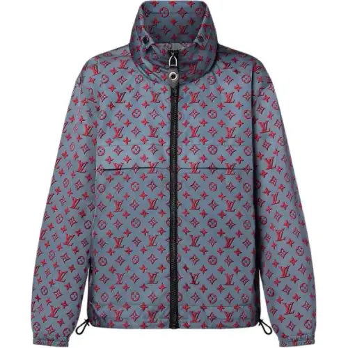 Louis Vuitton 2010s hooded monogram jacket