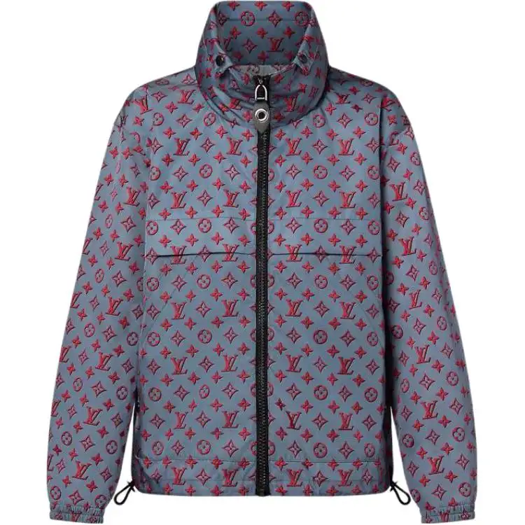 Louis Vuitton 2010s hooded monogram jacket