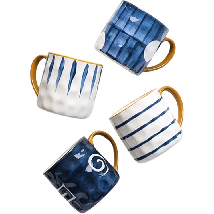 Kawashimaya KAWASIMAYA mug, high-looking drinking cup, cute office home coffee cup for girls, ceramic 350ml